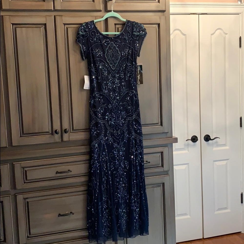 Pisarro Nights sequin and beaded dress